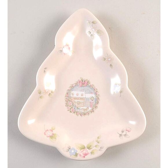 Pfaltzgraff Tea Rose Large Tree Shaped Dish In Beautiful Condition - Picture 1 of 2